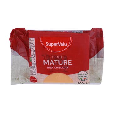 SuperValu Mature Red Cheddar Cheese 200g - Available at Alosra Online Supermarket