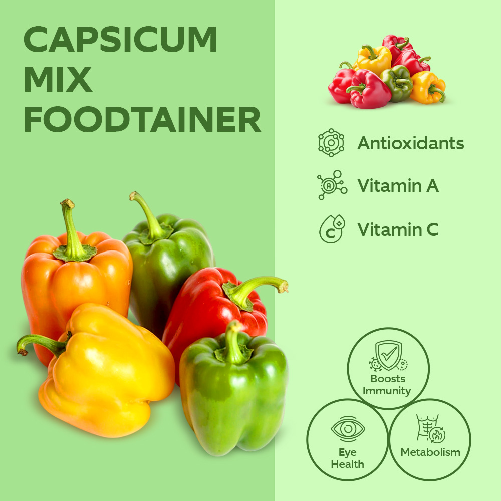 Mix Capsicum Foodtainer 400g lifestyle image