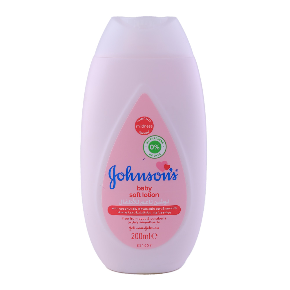 Johnson's Pink Baby Soft Lotion 200ml - Available at Alosra Online Supermarket
