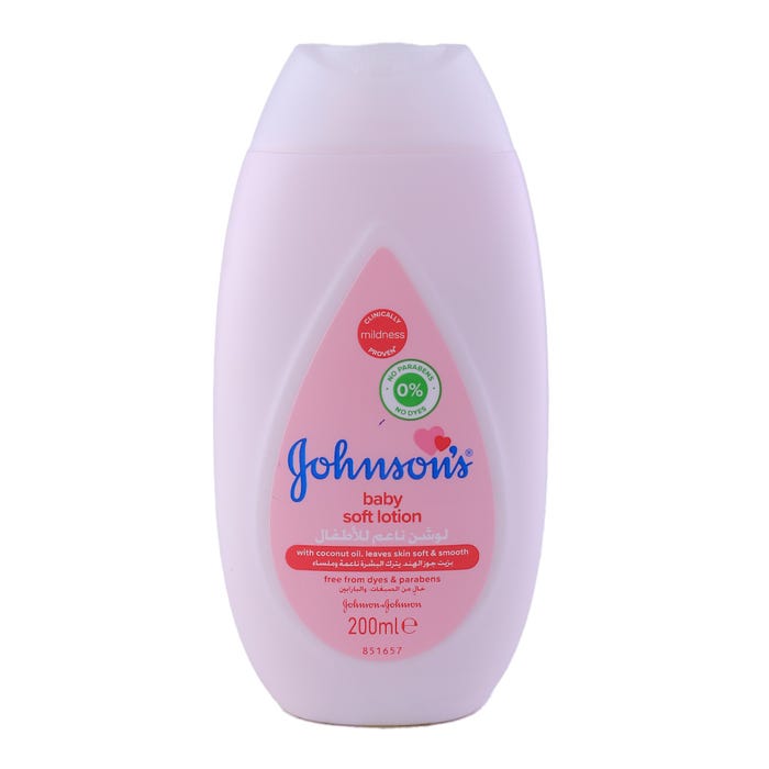 Johnson's Pink Baby Soft Lotion 200ml - Available at Alosra Online Supermarket