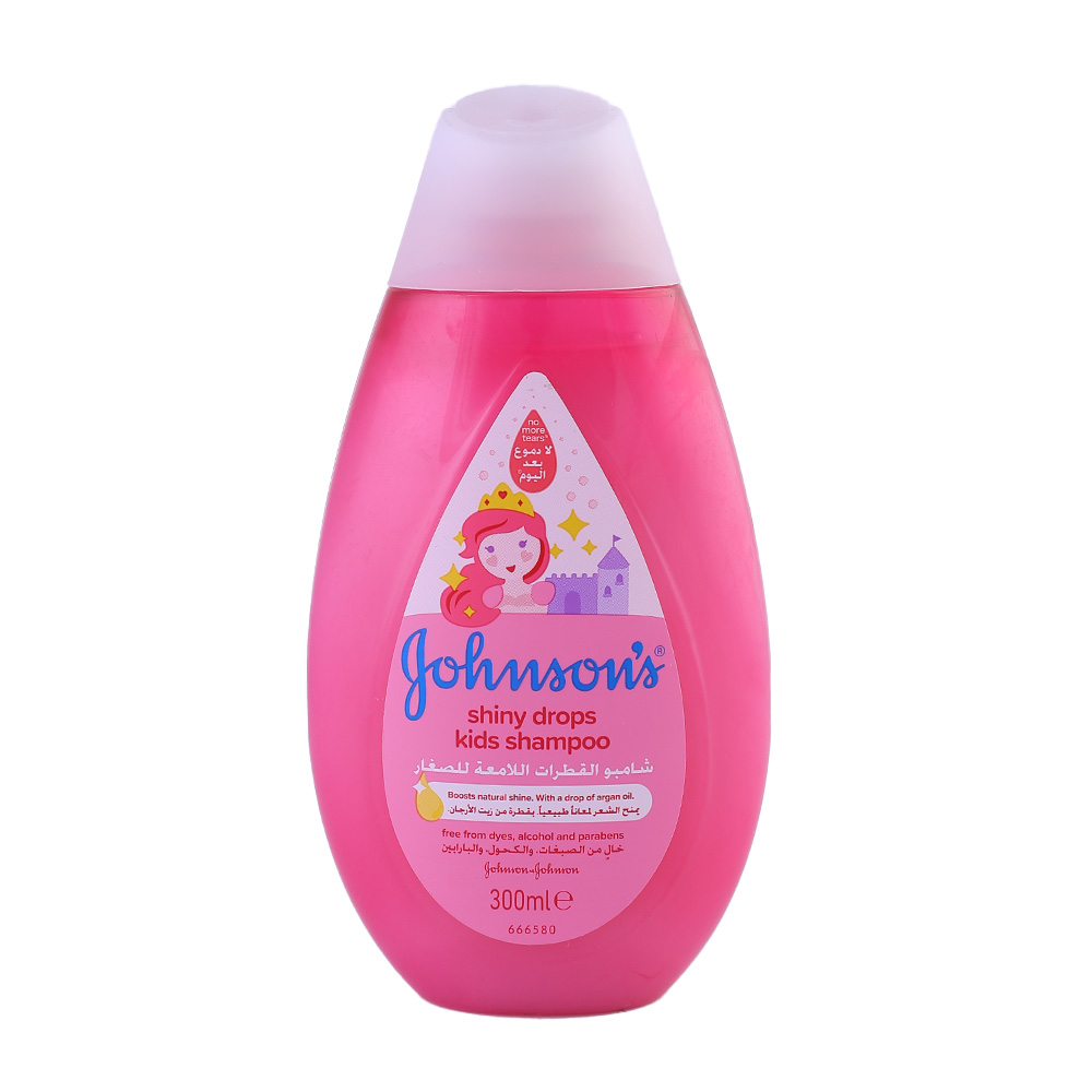 Johnson's Shiny Drops Kids Shampoo 300ml - Available at Alosra Online Supermarket