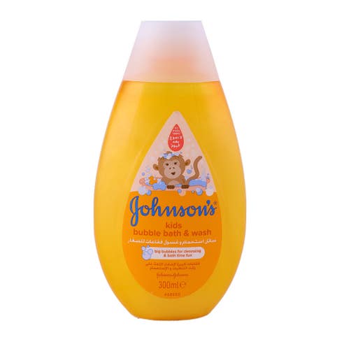 Johnson's Kids Bubble Bath & Wash 300ml - Available at Alosra Online Supermarket