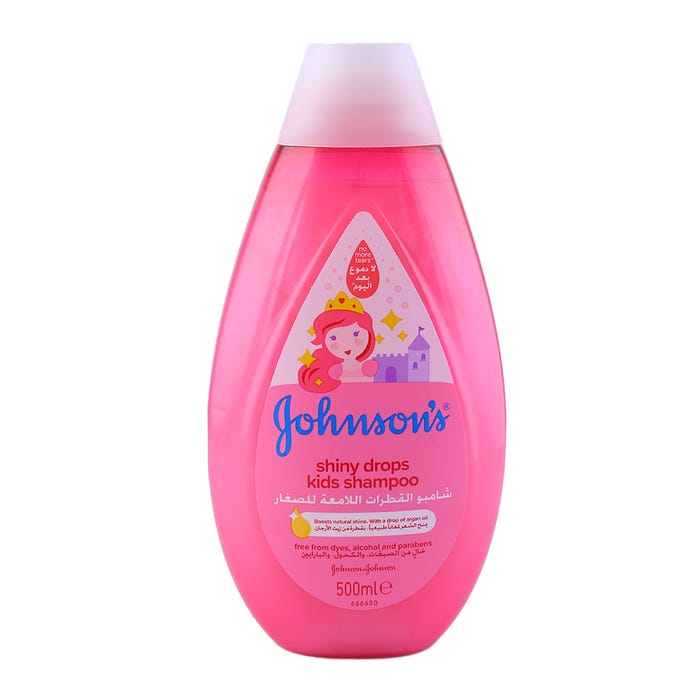 Johnson's Shiny Drops Kids Shampoo 500ml - Available at Alosra Online Supermarket