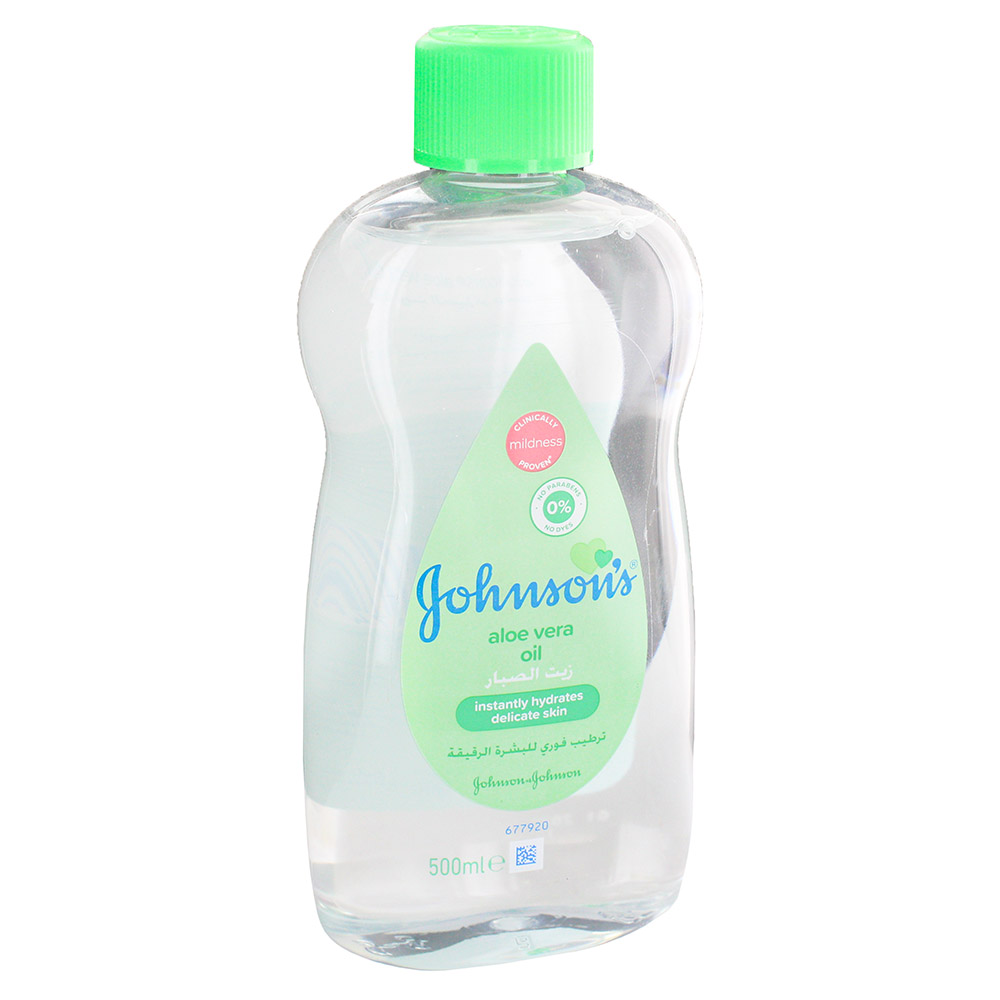 Johnson's Baby Aloe Vera Oil 500ml - Bahrain Alosraonline store
