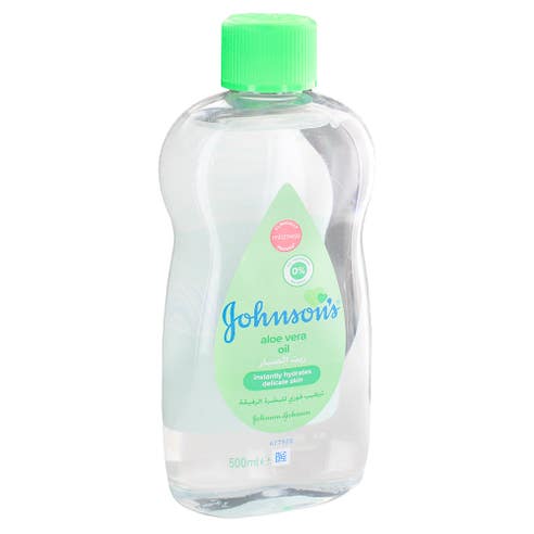 Johnson's Baby Aloe Vera Oil 500ml - Available at Alosra Online Supermarket