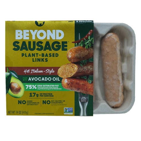 Beyond Meat Hot Italian Plant-Based Sausage 400g - Available at Alosra Online Supermarket