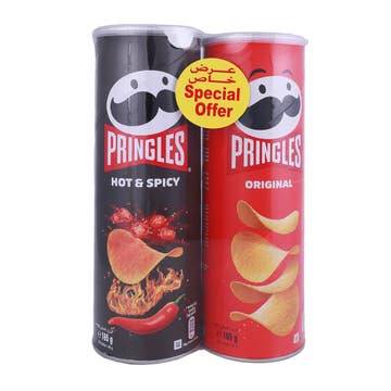 Pringles Mix Original & Spicy Potato Chips 2x165g [Special Offer] 