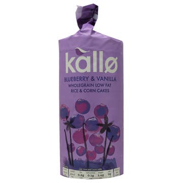 Kallo Blueberry & Vanilla Rice & Corn Cakes 131g