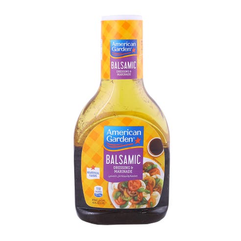American Garden Balsamic Vinaigrette Dressing & Marinade Bottle 473ml - Available at Alosra Online Supermarket