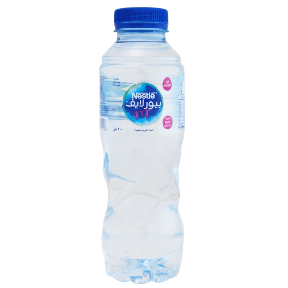 Nestle Pure Life Drinking Water 200ml back image