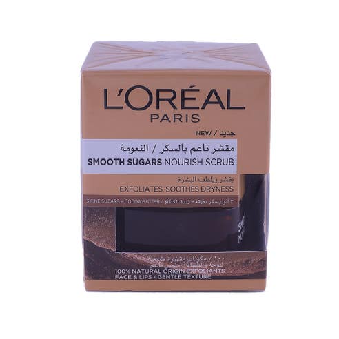 L'Oreal Paris Smooth Sugars Scrubs With Cocoa Butter 50ml - Available at Alosra Online Supermarket