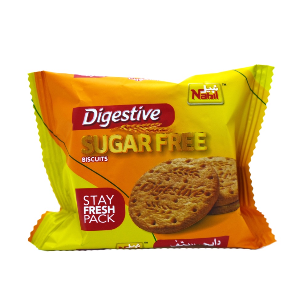 Nabil Sugar Free Digestive Biscuits 40g - Available at Alosra Online Supermarket