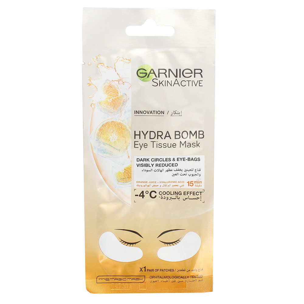 Garnier Hydra Bomb Orange Eye Tissue Mask 