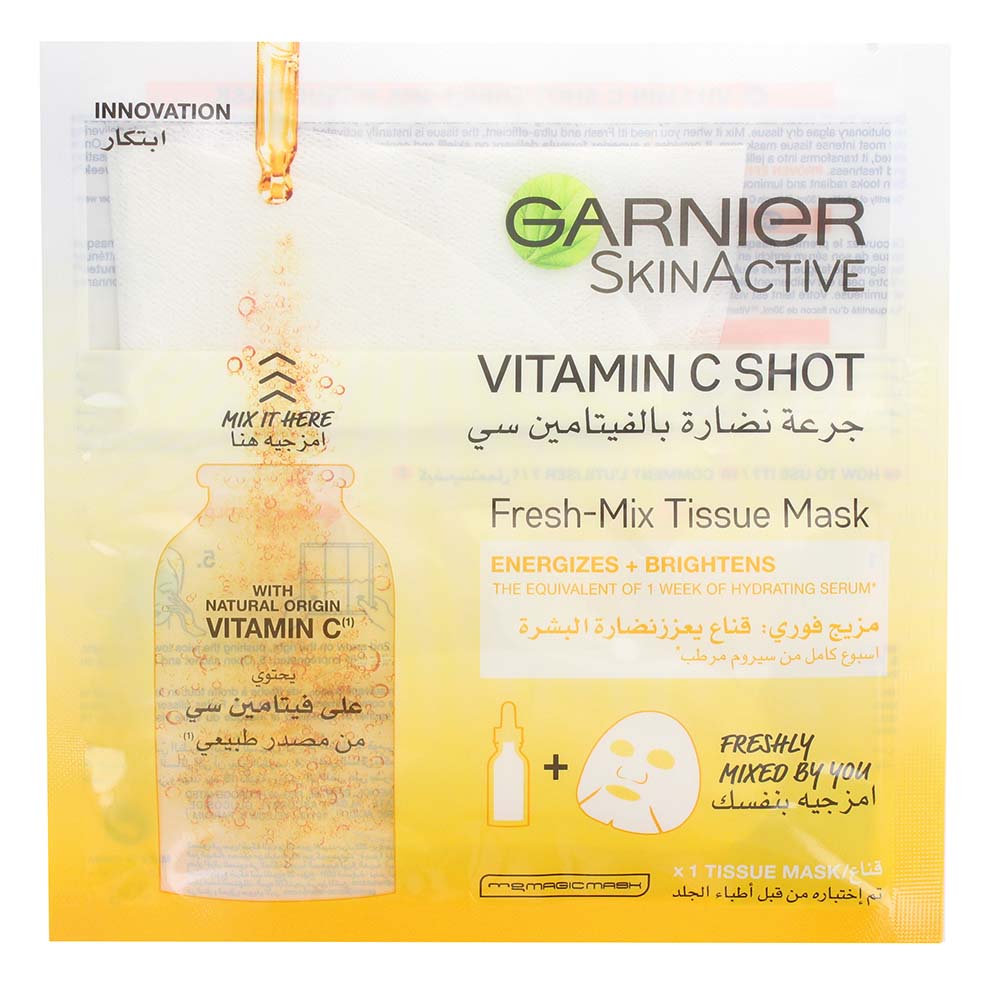 Garnier Skinactive Fresh-Mix Tissue Mask Vitamin C Shot