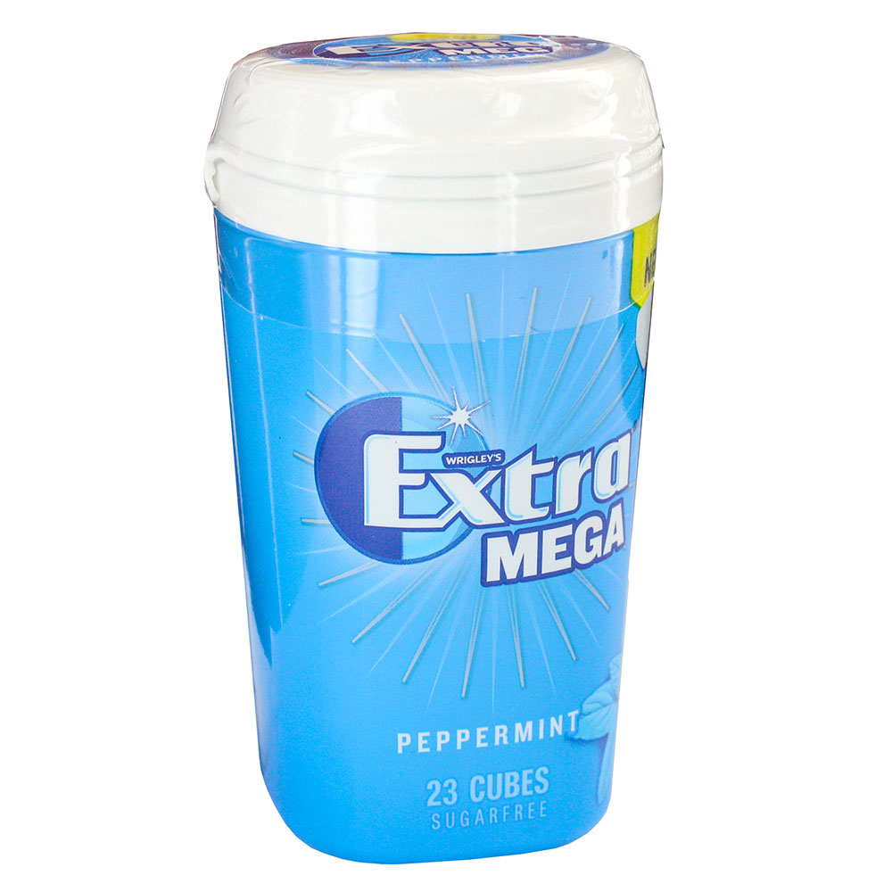 Wrigleys Extra Mega Peppermint Cubes Gum 51.5g - Available at Alosra Online Supermarket