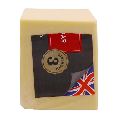 The King's Dairy White Mature Cheddar Cheese [Per Kg] - Available at Alosra Online Supermarket