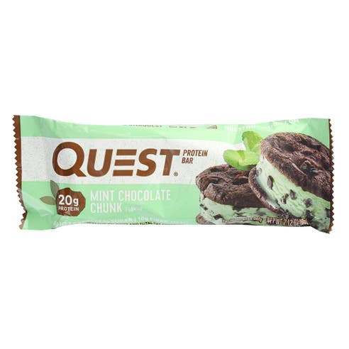 Quest Mint Chocolate Chunk Protein Bar 60g - Available at Alosra Online Supermarket
