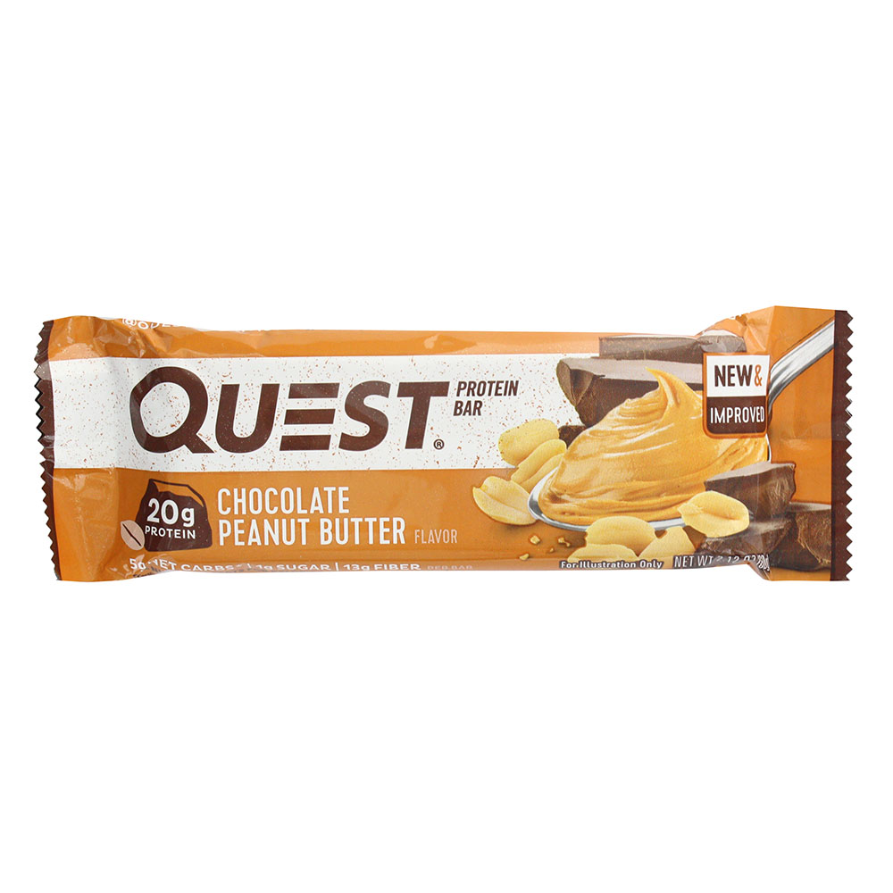 Quest Protein Bar Chocolate Peanut Butter 60g - Available at Alosra Online Supermarket