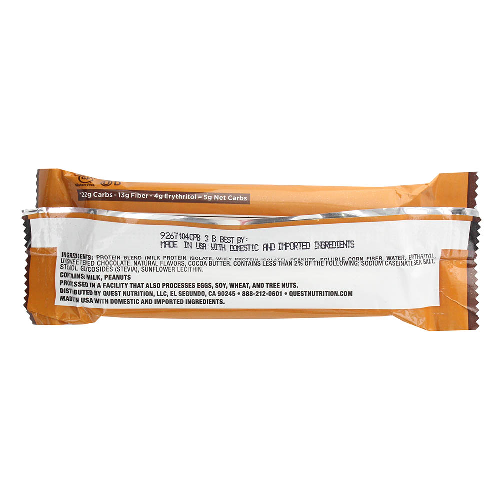 Quest Protein Bar Chocolate Peanut Butter 60g - Bahrain Alosraonline store