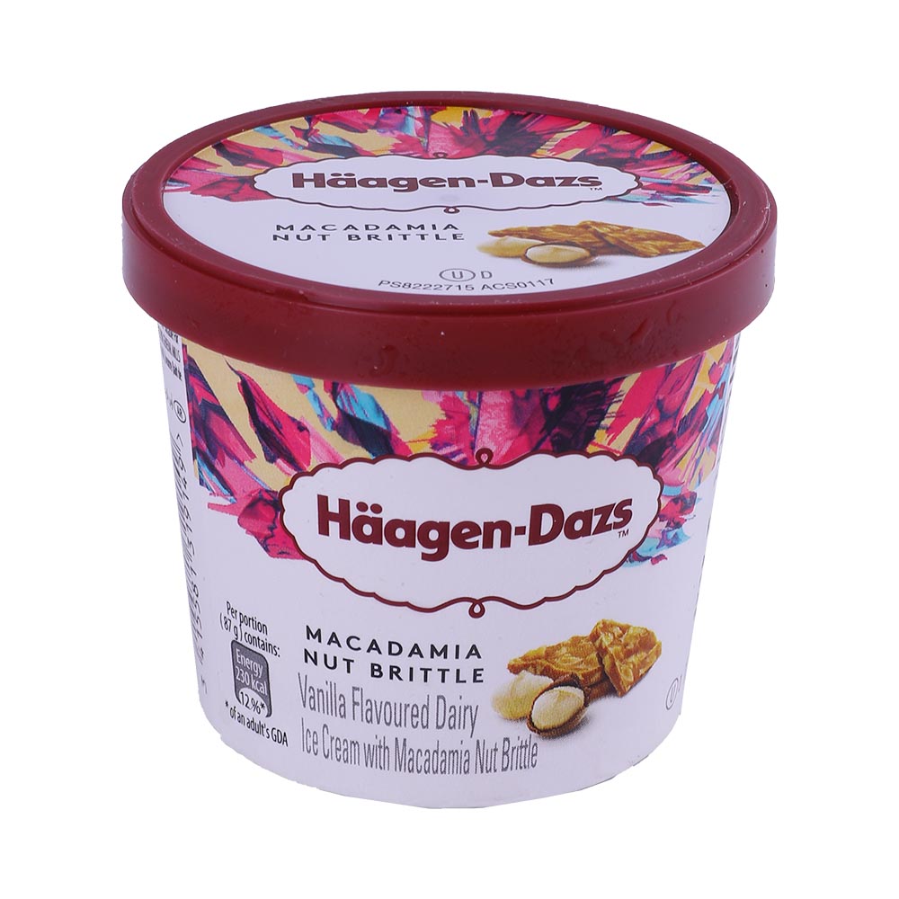 Haagen?Dazs Macadamia Nut Brittle Ice Cream 100ml - Available at Alosra Online Supermarket