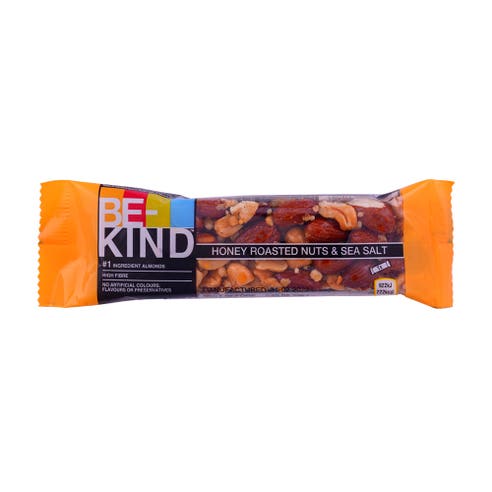 Be-Kind Honey Roasted Nuts & Sea Salt Bar 40g - Available at Alosra Online Supermarket