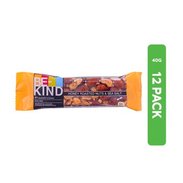 Be Kind Honey Roasted Nuts & Sea Salt Bars 12x40g