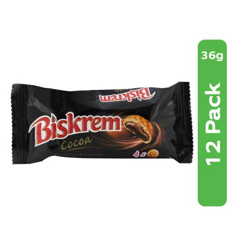Ulker Biskrem Cocoa Cream Filled Cookie 12x36g 
