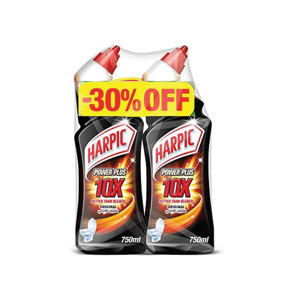 Harpic Power Plus Original Toilet Cleaner 2x750ml [30% Off]