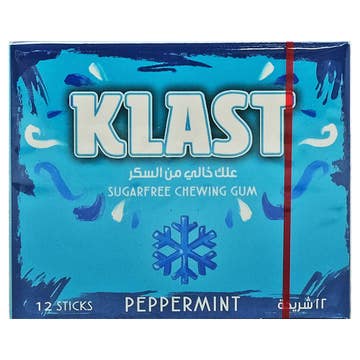 Klast Sugar Free Peppermint Chewing Gum 28.8g