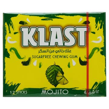 Klast Sugar Free Mojito Chewing Gum 28.8g