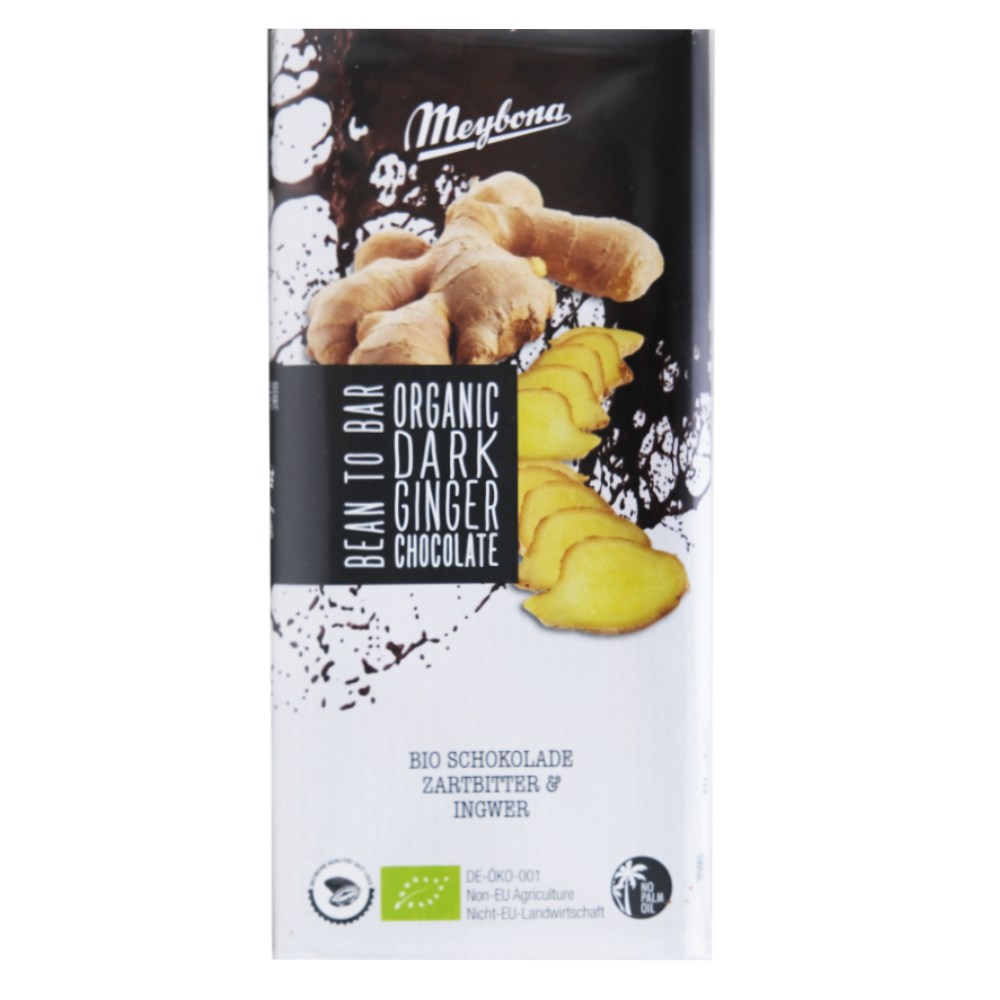 Meybona Organic Milk Dark Ginger Chocolate 100g