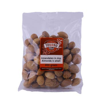 Tovano Almonds With Shell 400g - Available at Alosra Online Supermarket