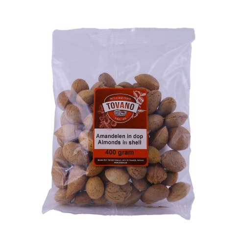 Tovano Almonds With Shell 400g - Available at Alosra Online Supermarket