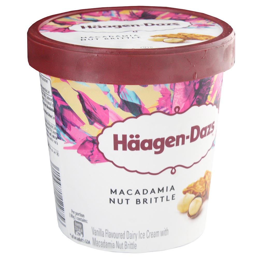 Haagen?Dazs Macadamia Nut Brittle Ice Cream 460ml - Available at Alosra Online Supermarket