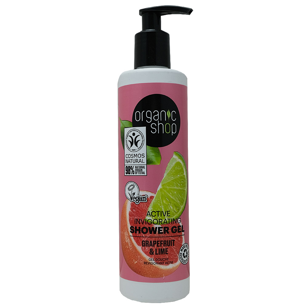 Organic Shop Grapefruit & Lime Shower Gel 280ml - Available at Alosra Online Supermarket