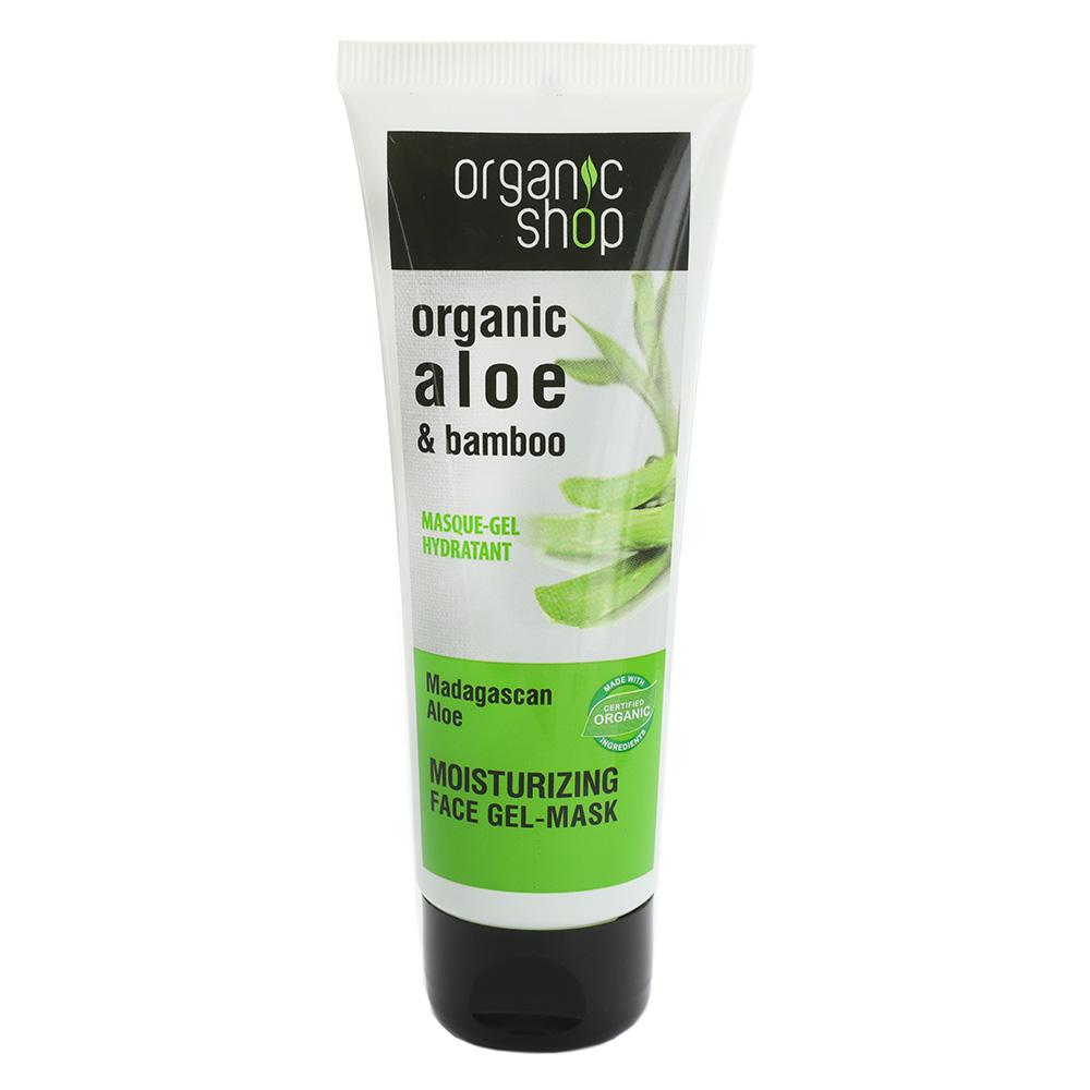 Organic Shop Aloe & Bamboo Madagascan Face Gel Mask 75ml