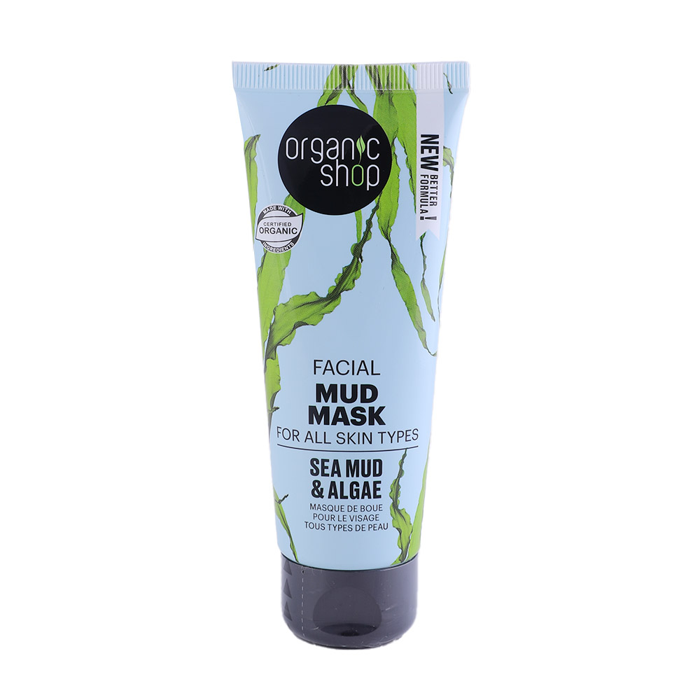 Organic Shop Sea Mud & Algae Facial Mud Mask 75ml - Available at Alosra Online Supermarket