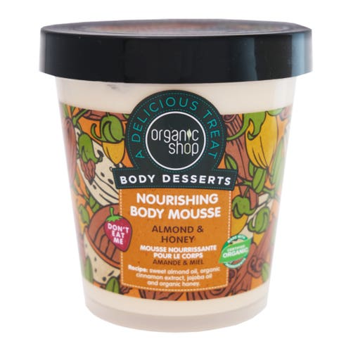 Organic Shop Almond & Honey Nourishing Body Mousse 450ml - Available at Alosra Online Supermarket
