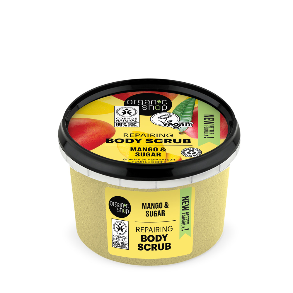 Organic Shop Mango & Sugar Body Scrub 450ml - Available at Alosra Online Supermarket