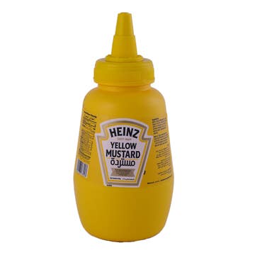 Heinz Yellow Mustard Squeezy Bottle 245g - Available at Alosra Online Supermarket