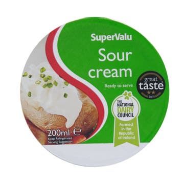 SuperValu Sour Cream 200ml - Available at Alosra Online Supermarket