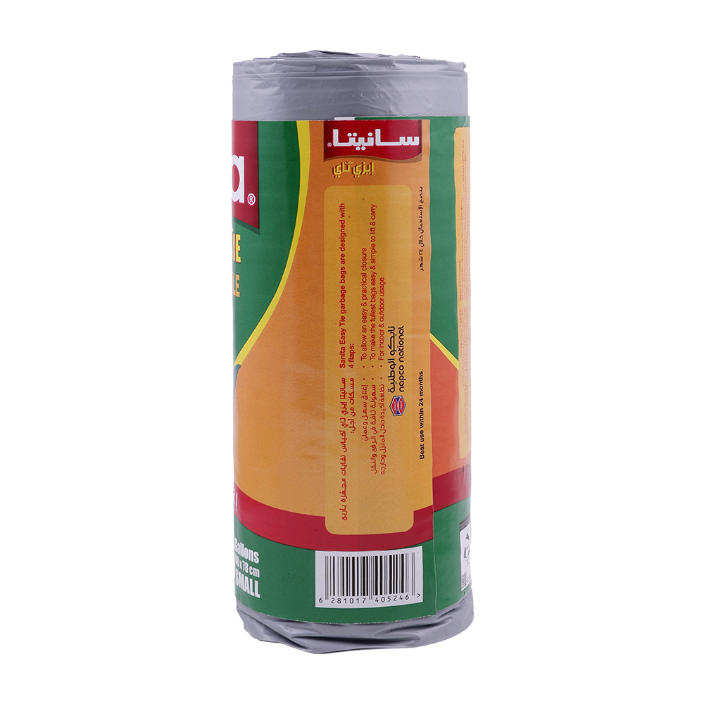 Sanita Easy Tie Garbage Bag 20 Gallon 30s back image