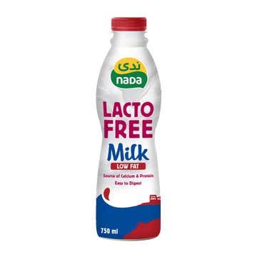 Nada Low Fat Lacto Free Milk 750ml - Available at Alosra Online Supermarket