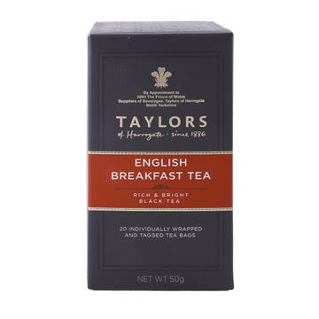 Taylors English Breakfast 20 Tea Bags 50g - Available at Alosra Online Supermarket