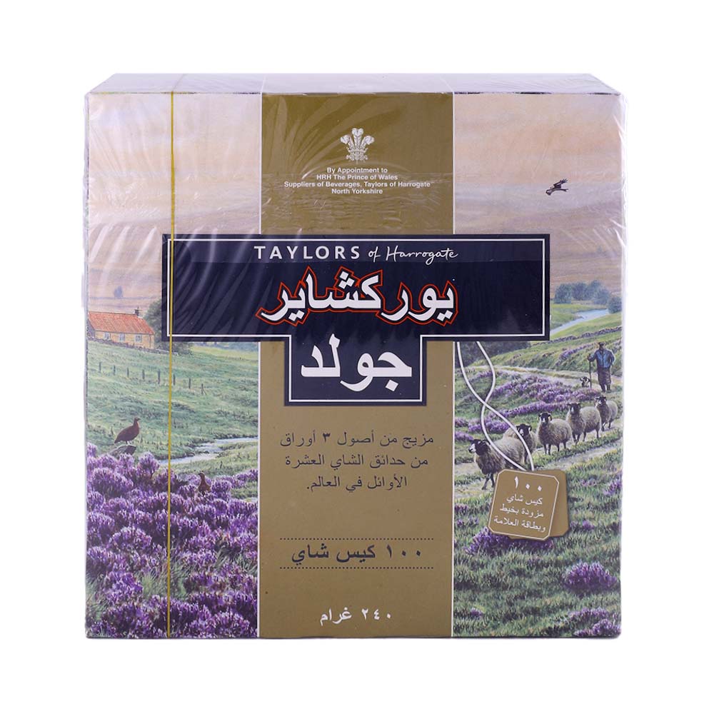 Taylor's Yorkshire Gold 100 Tea Bags 240g back image