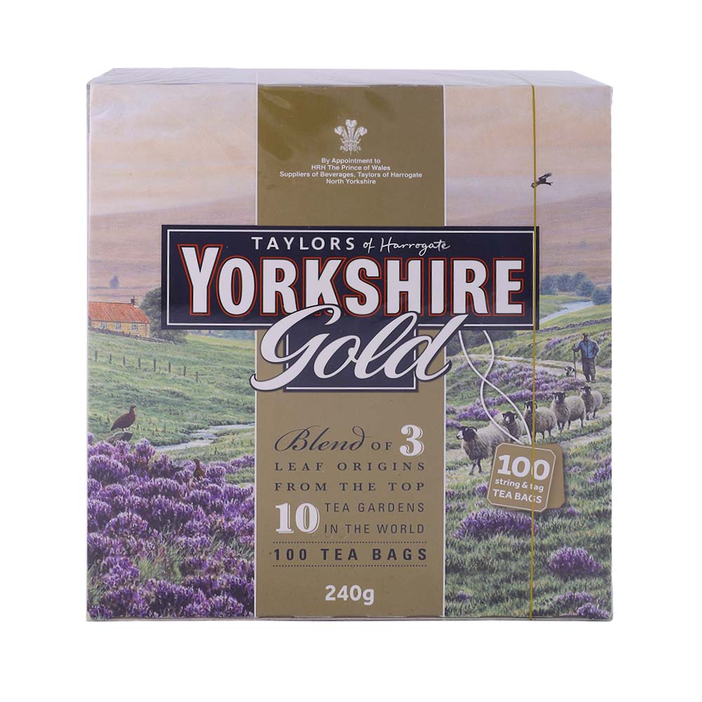Taylor's Yorkshire Gold 100 Tea Bags 240g - Available at Alosra Online Supermarket