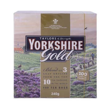 Taylor's Yorkshire Gold 100 Tea Bags 240g - Available at Alosra Online Supermarket