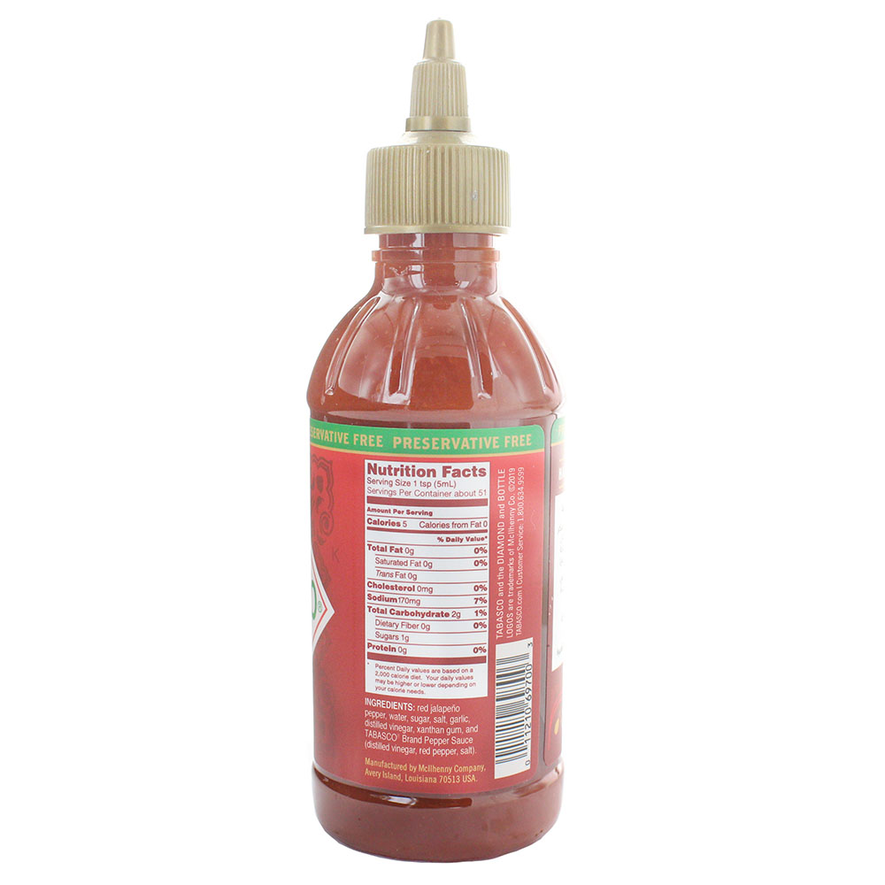 Tabasco Sriracha Sauce 256ml - Bahrain Alosraonline store
