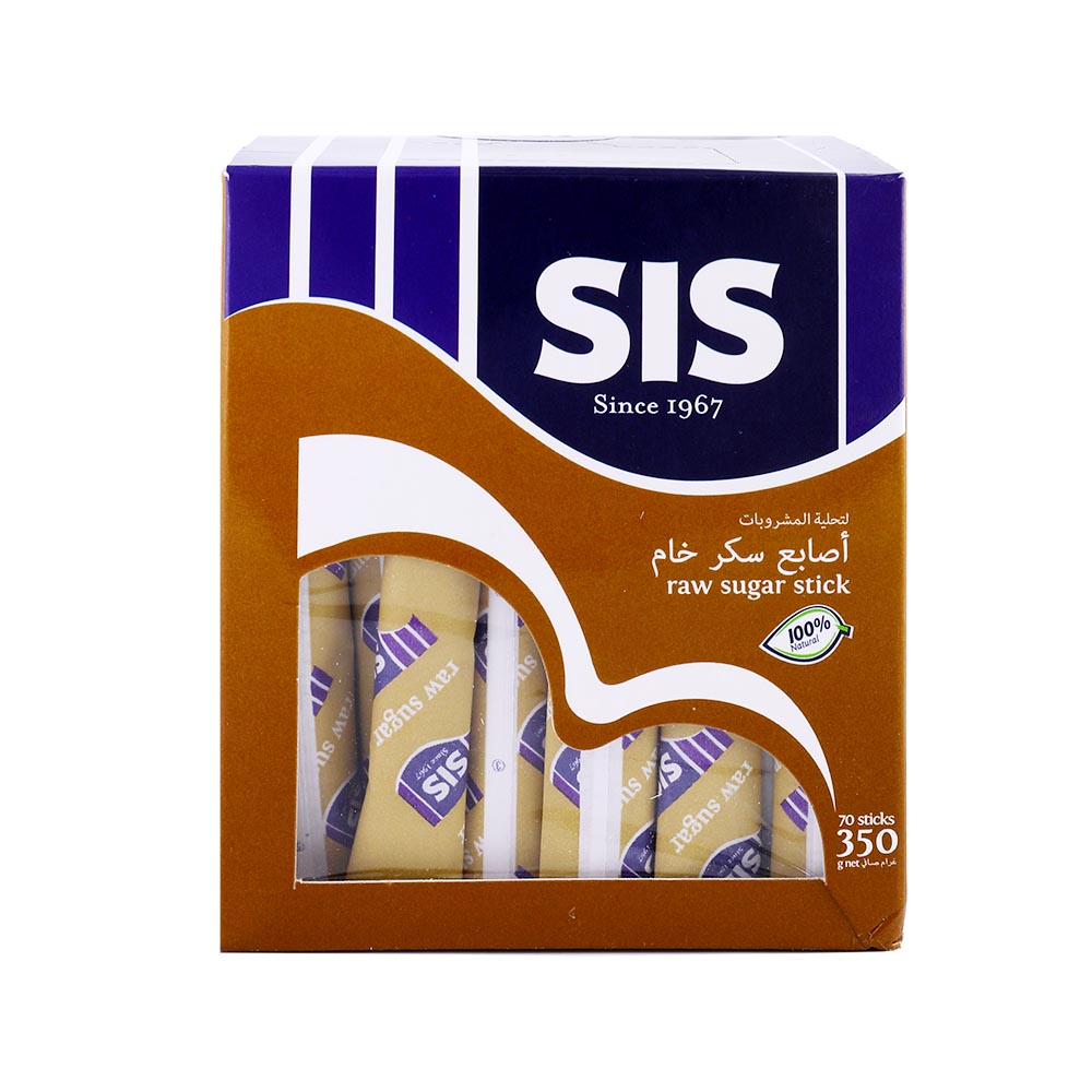 SIS Raw Sugar Stick 70 Sticks - Available at Alosra Online Supermarket