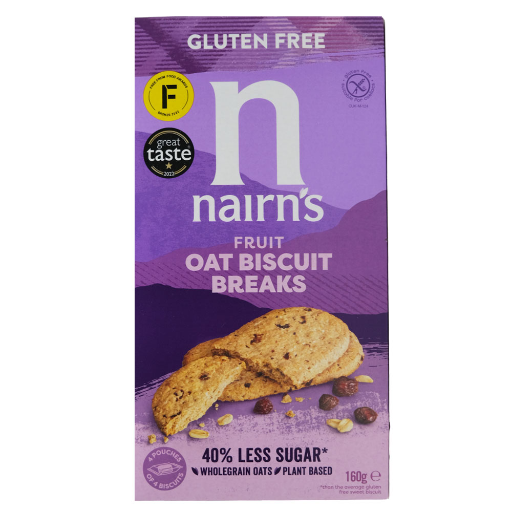Nairn's Fruits Oat Biscuit Breaks 160g - Available at Alosra Online Supermarket